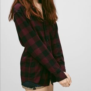 🐝3/$50 TNA Brisco Plaid (Boyfriend Fit, with HOOD